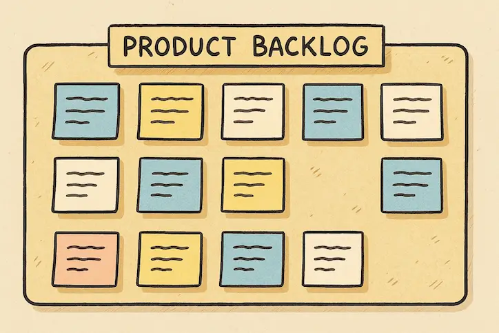 Digital product backlog example for general use